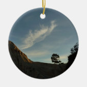 Lone Torrey Pine California Sunset Landschap Keramisch Ornament (Voorkant)