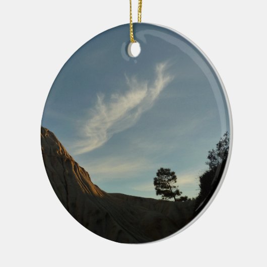 Lone Torrey Pine California Sunset Landschap Keramisch Ornament (Links)