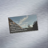 Lone Torrey Pine California Sunset Landschap Magnetisch Visitekaartje (Voorbeeld)