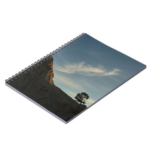 Lone Torrey Pine California Sunset Landschap Notitieboek (Linkerzijde)