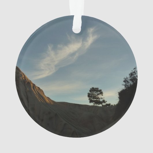 Lone Torrey Pine California Sunset Landschap Ornament (achterkant)