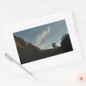 Lone Torrey Pine California Sunset Landschap Rechthoekige Sticker (Envelop)