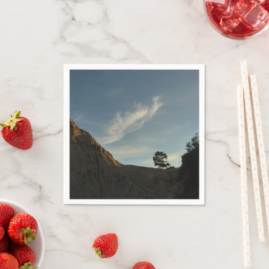 Lone Torrey Pine California Sunset Landschap Servetten (Insitu)