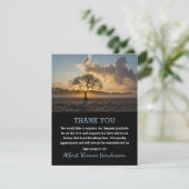 Lone Tree Bedankt | Begrafenisfoto (Staand voorkant)