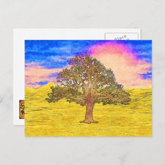 LONE TREE BRIEFKAART (Voorkant / Achterkant)