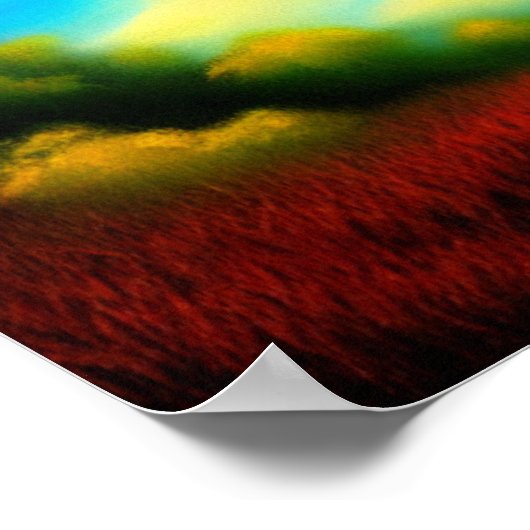 Lone Tree by the Forest Poster (Hoek)