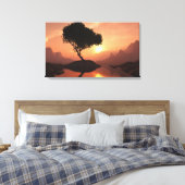 Lone Tree Canvas Afdruk (Insitu (Slaapkamer))