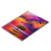 Lone Tree in Water Colorful sky Notitieboek (Linkerzijde)