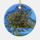 LONE TREE KERAMISCH ORNAMENT (Voorkant)