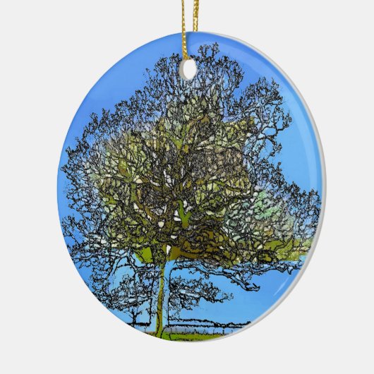 LONE TREE KERAMISCH ORNAMENT (Links)