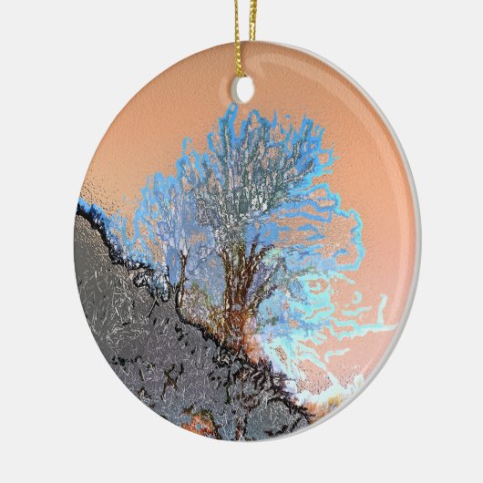 LONE TREE KERAMISCH ORNAMENT (Links)