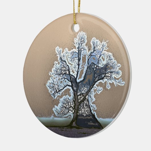 LONE TREE KERAMISCH ORNAMENT (Links)