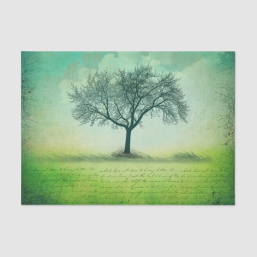 Lone Tree-ontkoppeling Tissuepapier (Voorkant)