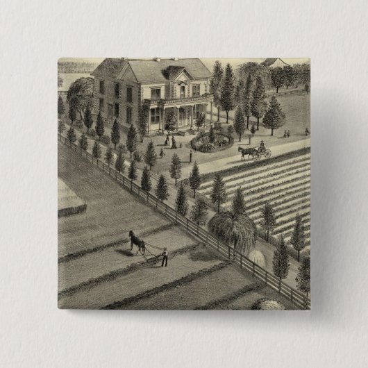 Lone Tree Ranch Vierkante Button 5,1 Cm (Voorkant)