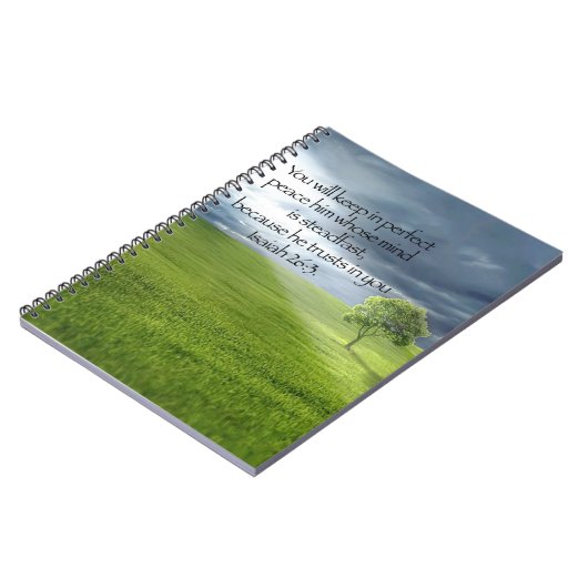 Lone Tree Rays of Sunshine Bijbel Verse Notitieboek (Linkerzijde)