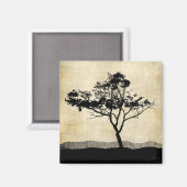 Lone Tree Silhouet Magnet (Voorkant / Achterkant)