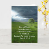 Lone Tree Trust in de Heer die voor jou bidden Kaart (Gele Bloem)