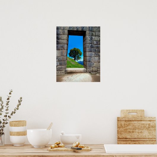 LONE TREE VAN MACHU PICHU POSTER (Keuken)