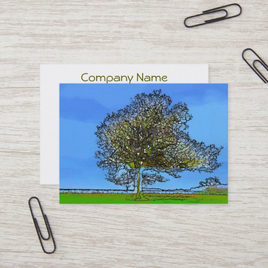 LONE TREE VISITEKAARTJE (Voorkant / Achterkant in situ)