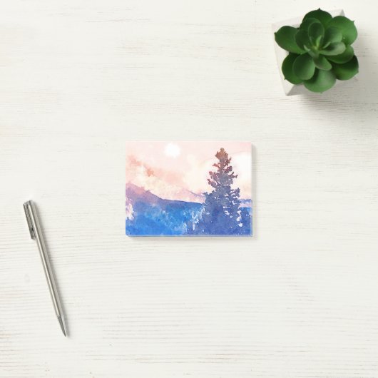 Lone Tree-Waterverf Post-it® Notes (Kantoor)