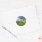 Lone tree with Sunshine Bible Verse Ronde Sticker (Envelop)