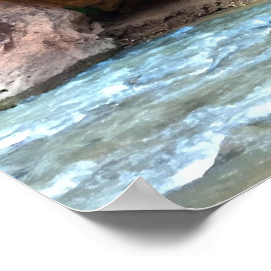 Lone Tree Zion National Park Virgin Poster (Hoek)