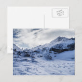 Lone Trekker in Thick Mountain Snow (Himalaya) Briefkaart (Voorkant / Achterkant)