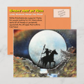 Lone Warrior onder de maan Briefkaart (Voorkant / Achterkant)