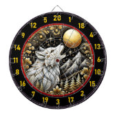 Lone White Wolf belichaamt wilde geest Dartbord (Voorkant)