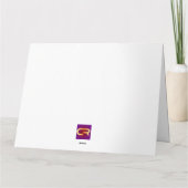 Lone Wolf at Sunset Kaart (Achterkant)