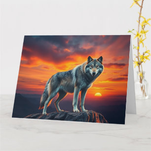 Lone Wolf at Sunset Kaart