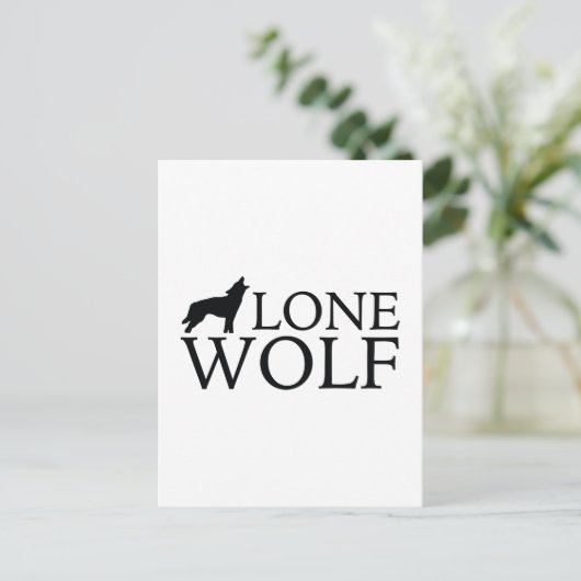 Lone Wolf Briefkaart (Staand voorkant)