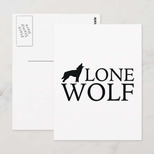 Lone Wolf Briefkaart (Voorkant / Achterkant)