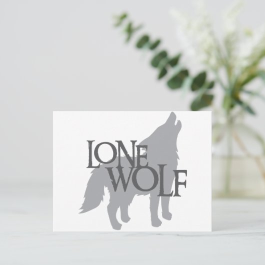 LONE WOLF BRIEFKAART (Staand voorkant)