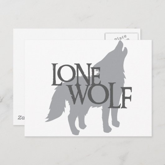 LONE WOLF BRIEFKAART (Voorkant / Achterkant)