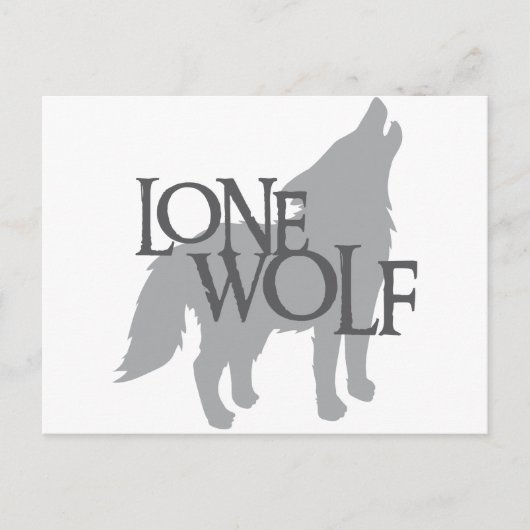 LONE WOLF BRIEFKAART (Voorkant)