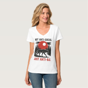Lone Wolf Code – niet asociaal, maar anti-B.S. T-shirt