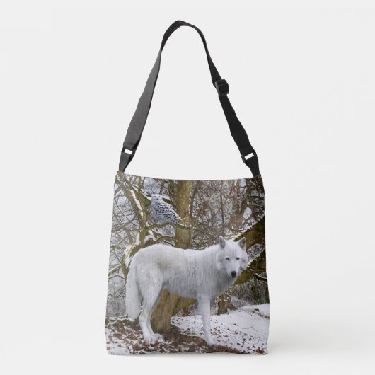 "Lone Wolf" Crossbody Bag Crossbody Tas (Achterkant)