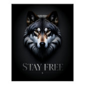 Lone Wolf Design - Blijf gratis Poster (Voorkant)