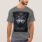 Lone Wolf Design - Blijf gratis T-shirt (Voorkant)