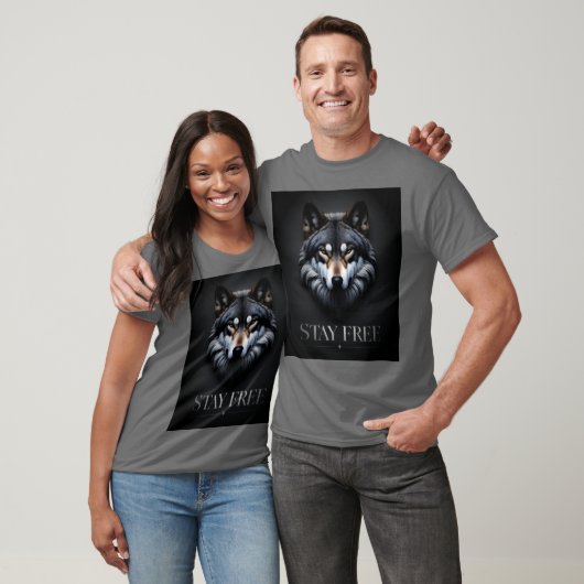 Lone Wolf Design - Blijf gratis T-shirt (Unisex)