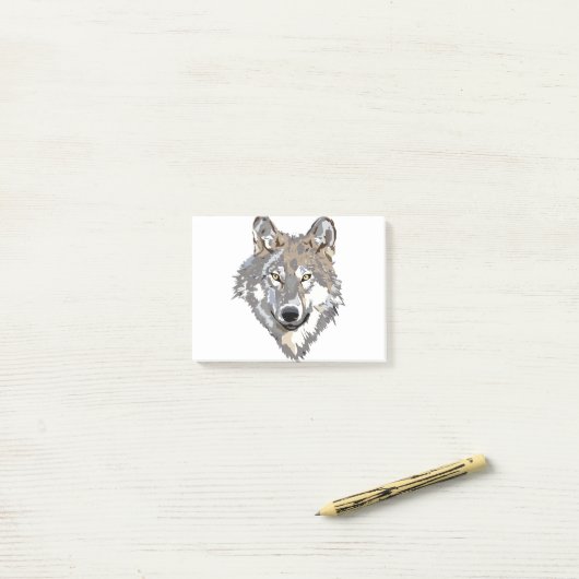 Lone Wolf Design Post-it® Notes (Op bureau)