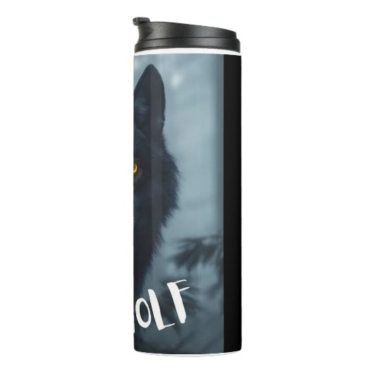 LONE wolf design Thermosbeker (Geroteerd rechts)