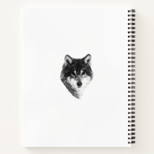 Lone Wolf elegant Notitieboek (Achterkant)