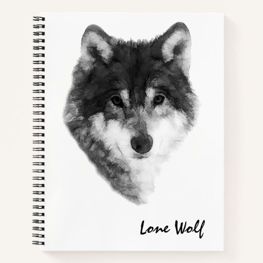 Lone Wolf elegant Notitieboek (Voorkant)