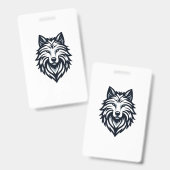 Lone Wolf Emblem Badge (Voor- en achterkant)
