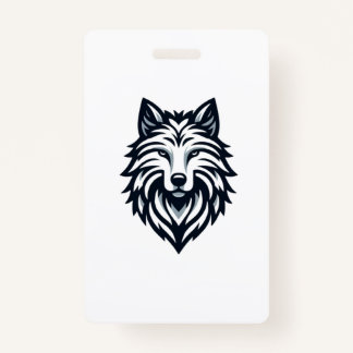 Lone Wolf Emblem Badge