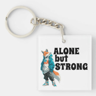 Lone Wolf Energy 🐾 Majestueus Wolf Grafisch T-shi Sleutelhanger