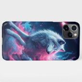 Lone Wolf Galaxy ontwerp iPhone Hoesje (Achterkant horizontaal)
