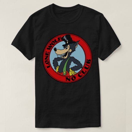 LONE WOLF GEEN CLUB T-SHIRT (Design voorkant)